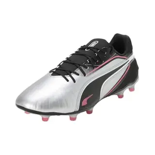 Puma King Match Fg/Ag Audacity - Silber/Schwarz/Gelb/Weiß, Größe 44