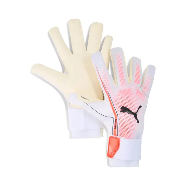 Puma Unisex Ultra Ultimate Hybrid Torwarthandschuhe 9.5 White Glowing Red Black thumbnail