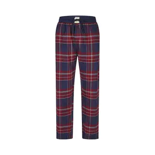 Phil & Co Heren Pyjamabroek Lang Flanel Geruit Blauw/Rood - Maat Xxl