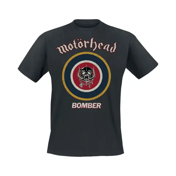 Motörhead Bomber Target T-Shirt Black thumbnail