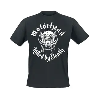 Motörhead Killed By Death Lyric White T-Shirt Black