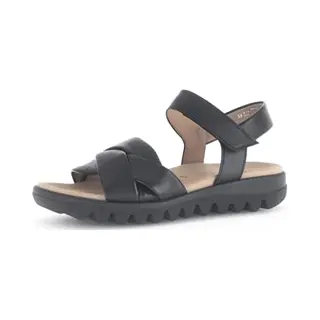 Gabor Damen Sandaletten, Frauen Sandalen, Best Fitting, Freizeitschuhe, offene Schuhe, Strandschuhe, Sommersandalen, bequem, schwarz, 41 Eu / 7.5 Uk