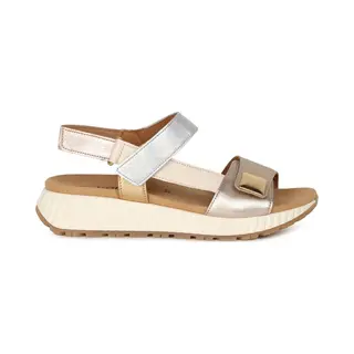 Gabor 'gifted' Wedge Heel Sandals In Metallics