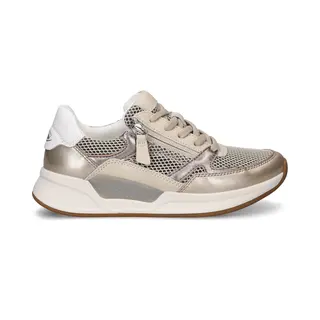 Gabor Rollingsoft Dames Sneaker - Goud - Maat 38, 5