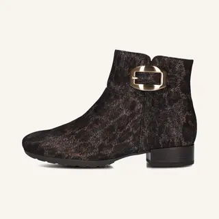 Gabor 714.1 Enkellaarsjes - Enkelboots Met Rits - Dames - Bruin - Maat 43