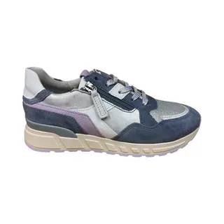 Gabor Dames Sneaker Blauw Zilver