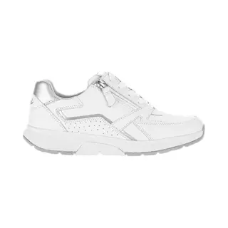 Gabor Lage Sneakers Voor Dames, Wit Zilver 52, 36 Eu