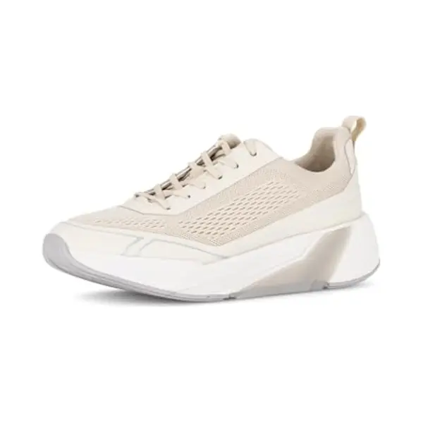 Gabor Damen Low-Top Sneaker, Frauen Halbschuhe, Strassenschuhe, Sportschuhe, Freizeitschuhe, Turnschuhe, Laufschuhe, Freizeit, beige, 40 Eu / 6.5 Uk thumbnail