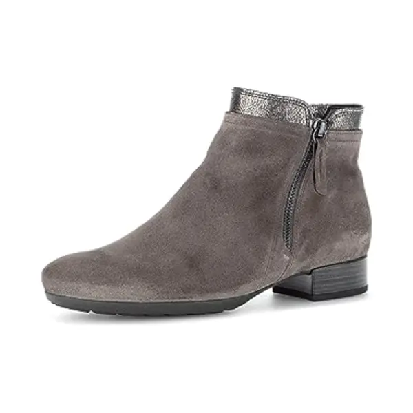 Gabor Damen Chelsea Boots, Frauen Stiefeletten, Komfortable Mehrweite (H), Booties, halbstiefel, Kurzstiefel, Mohair/Bronc(Flau), 39 Eu / 6 Uk thumbnail