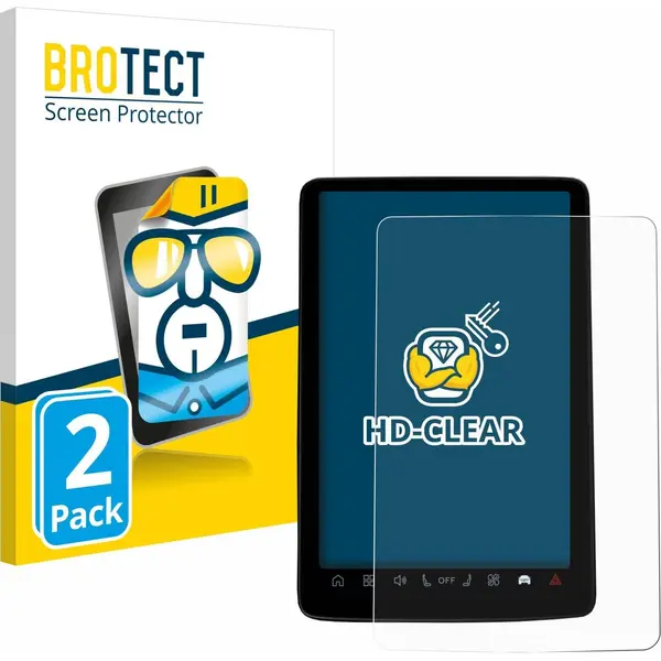 Brotect - Screenprotector Voor Volvo EX30 12.3" - Folie Beschermfolie Transparant 2 Stuks thumbnail