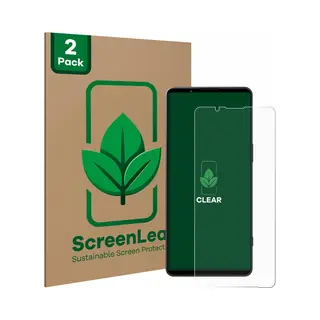 ScreenLeaf Beschermfolie Duurzame Screenprotector Folie Helder Transparant (2 Pcs., Sony Xperia 1 Vi), Smartphone Beschermfolie, Transparant