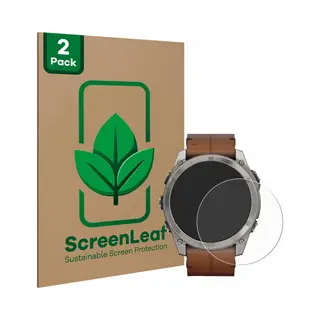 ScreenLeaf - Screenprotector Voor Garmin Fenix 8 Amoled (51 Mm) - Duurzame Schermbescherming Folie Beschermfolie Transparant 2 Stuks