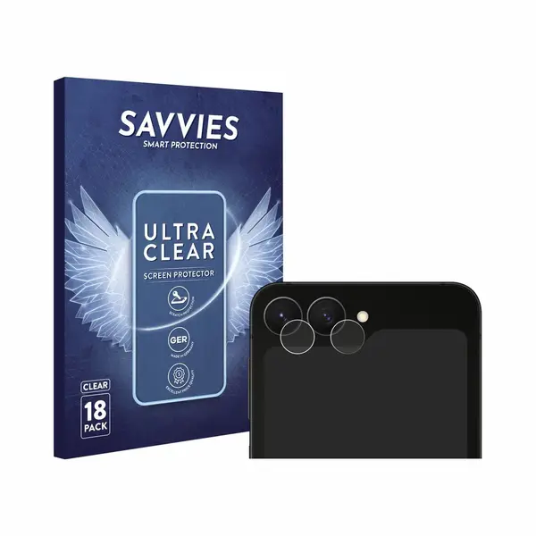 Savvies - Screenprotector Voor Samsung Galaxy Z Flip 7 Fe (Alleen Camera Lens) - Folie Beschermfolie Transparant 18 Stuks thumbnail