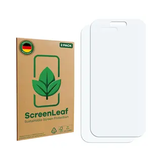 ScreenLeaf Schutzfolie Für Apple IPhone 17 Nachhaltiger Displayschutz Display Schutz Folie Klar Transparent (2 Pcs., Apple IPhone 17), Smartphone
