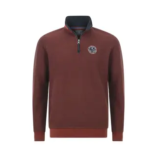 Jan Vanderstorm Herren Sweatshirt Markward Dunkelrot, 5XL (Xxxxxl) - 72/74