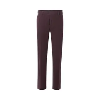 Babista Broek Met Platte Voorkant Donkerrood, Effen