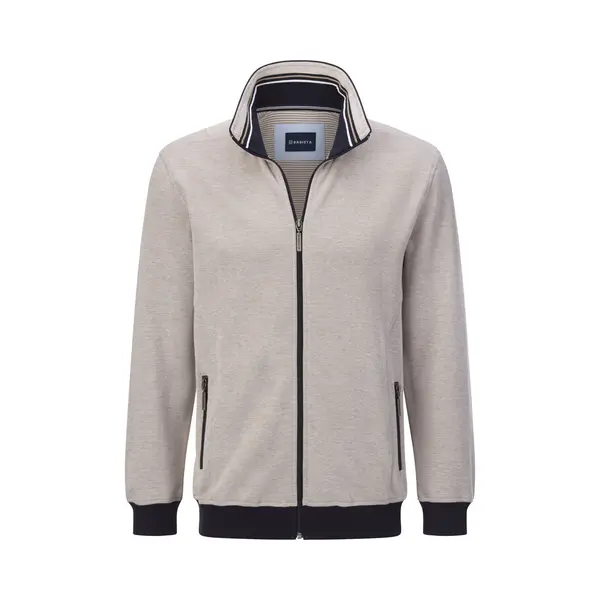 Babista Sweatjacket Beige, Effen thumbnail
