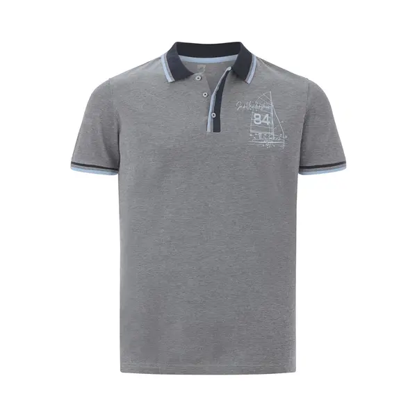 Jan Vanderstorm Herren Poloshirt Herfinn Blau, 4XL (Xxxxl) - 68/70 thumbnail