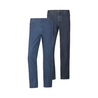 Jan Vanderstorm Jeans Blauw, Effen