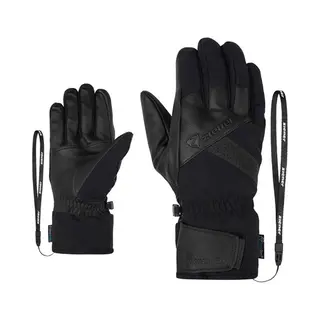 Ziener Herren Getter-Z Ski-Handschuhe/Wintersport | Wasserdicht, Wolle, Thermoshield, Black, 9