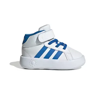 Adidas Unisex Baby Grand Court Mid Shoes Infants, Ftwr White/Bright Royal/Bright Royal, 23 Eu