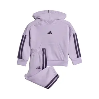 Adidas Unisex Baby Essentials Hooded Jogger, Powder Plum/Aurora Plum, 6-9 Months
