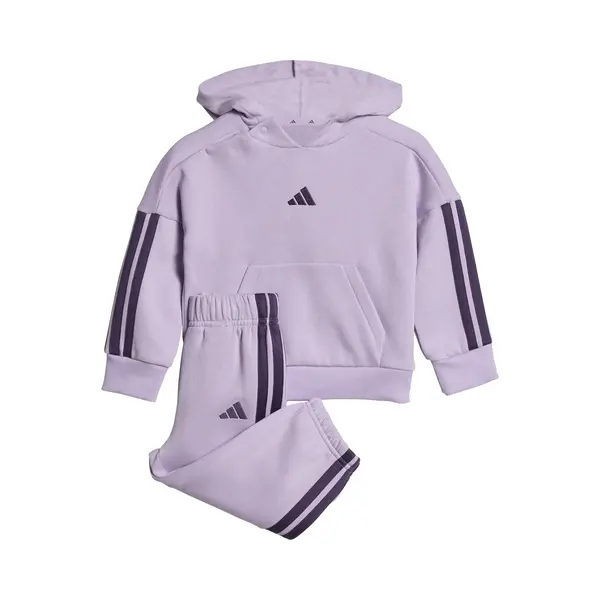 Adidas Unisex Baby Essentials Hooded Jogger, Powder Plum/Aurora Plum, 6-9 Months thumbnail