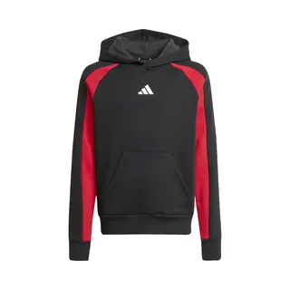 Adidas J Cb Fl Hd Kinder Hoodie Zwart Rood - Maat 176