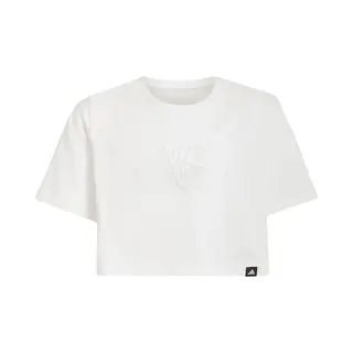 Adidas Everyday Glam Cropped Graphic T-shirt Met Korte Mouwen 11-12 Years Meisjes