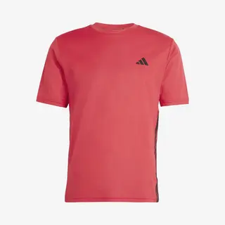 Adidas Workout Essentials Base 3 Streifen T-Shirt Rot - M