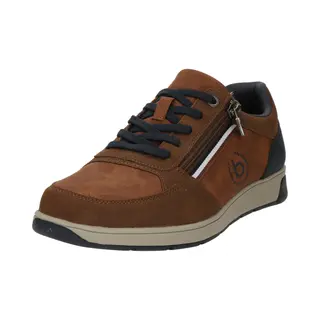 Bugatti Man Herren Low-Top Sneaker, Männer Sneaker, Wechselfußbett, straßenschuhe, Strassenschuhe, Freizeitschuhe, Freizeit, Cognac (6300), 42
