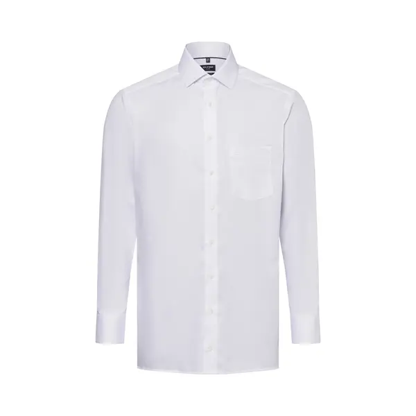 Olymp Herren Oberhemd Langarm Luxor, Faux Uni, 470 Modern Fit 26, 19 Global Kent, Weiss 00, 45 thumbnail
