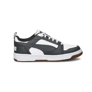 Puma Rebound V6 Lo Jr Sneaker, White-Dusky Gray-Gum, 39.5 Eu