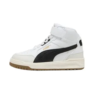 Puma Shuffle Downtown Mid Ac+ Ps Baskets Unisexes Pour Enfant, Puma White Puma Black Vapor Gray, 32.5 Eu