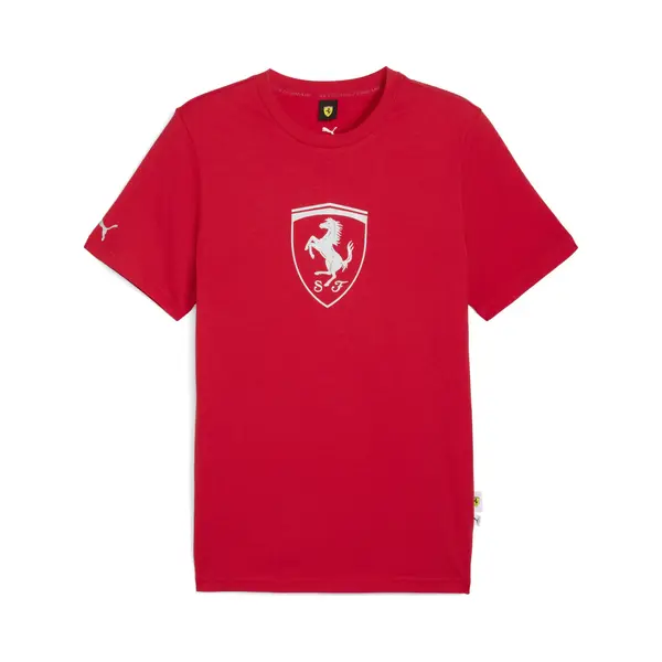 Puma Ferrari Sportswear Tonal Shield T-Shirt Rot Weiß - L thumbnail