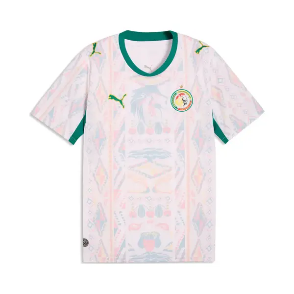 Puma Senegal 26 Home Football Shirt - Puma White/Wild Green / X-Large thumbnail