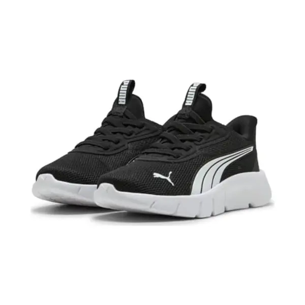 Puma Flexfocus Sliptech Ps Sneaker, Schwarz/Weiß, 1 Kind Aus Großbritannien thumbnail