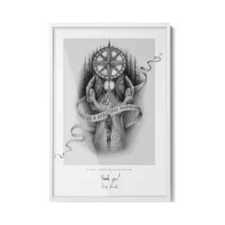 Tulup Fotolijst - Wit Posterlijst - Kliklijst 20x30 Cm - Moderne Fotolijst - Decoratieve Lijst