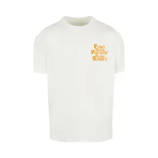 Merchcode - Funky Pineapple Oversized Heren Tshirt - 4XL - Wit