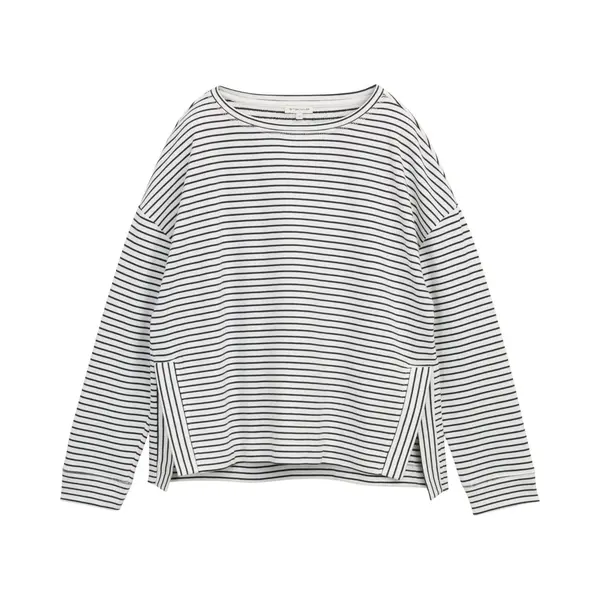 Tom Tailor Sweatshirt Donkerblauw / Wit thumbnail