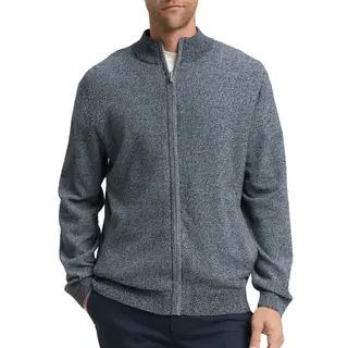 Tom Tailor Herren 1047998 Strickjacke Mit Stehkragen, 38775-Light Blue Navy Twotone, M