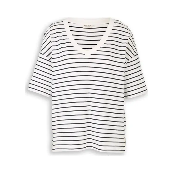 Tom Tailor Shirt Navy / Wit thumbnail