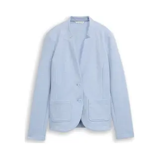 Tom Tailor Damen 1038703 Basic Ottoman Blazer Mit Taschen, 36520 - Kentucky Blue Melange, M