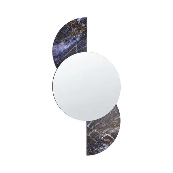 Beliani Seuzey - Wandspiegel - Paars - Glas thumbnail