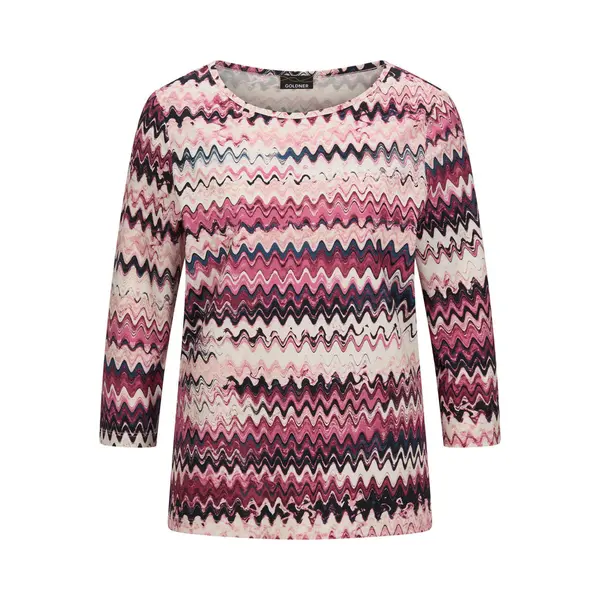 Goldner Shirt Donkerblauw / Bessen / Pink / Offwhite thumbnail