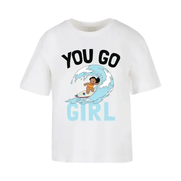 Merchcode T-Shirt Lilo & Stitch You Go Girl Tee MC1241 White-S thumbnail