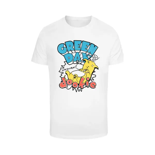 Merchcode T-Shirt Green Day Dookie Longview Tee MC1147 White-S thumbnail