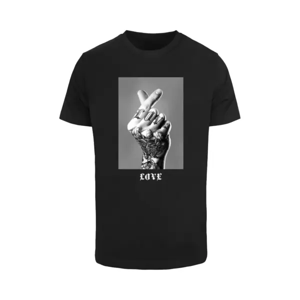 Mister Tee - Tattoed Love Sign Heren Tshirt - L - Zwart thumbnail