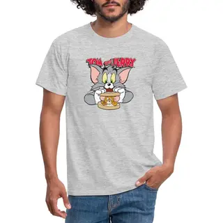 Spreadshirt Tom En Jerry Sandwich Muis Broodje T-Shirt Heren