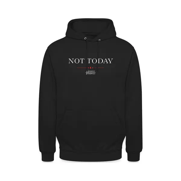 Spreadshirt Game Of Thrones Not Today Citaat Hoodie Unisex thumbnail